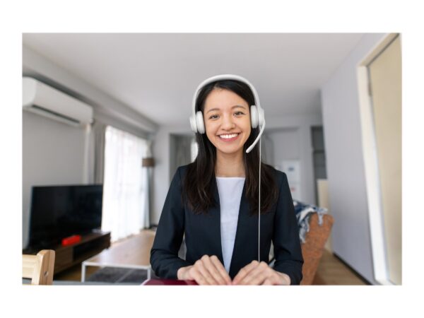 12376cbe-c6b5-4ba8-aacc-5c4bc6b937d5 LOGI H390 USB Computer Headset - WHITE