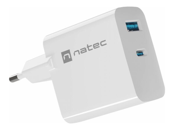 NATEC Charger Ribera GaN USB-A+USB-C 45W