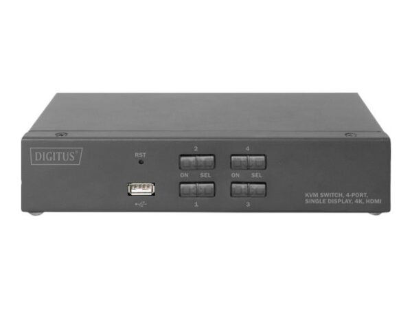 DIGITUS KVM Switch 2x1 HDMI 4-Port