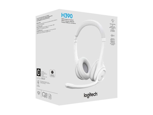 1ed97a49-1d2a-472e-ae7e-7569eded3505 LOGI H390 USB Computer Headset - WHITE