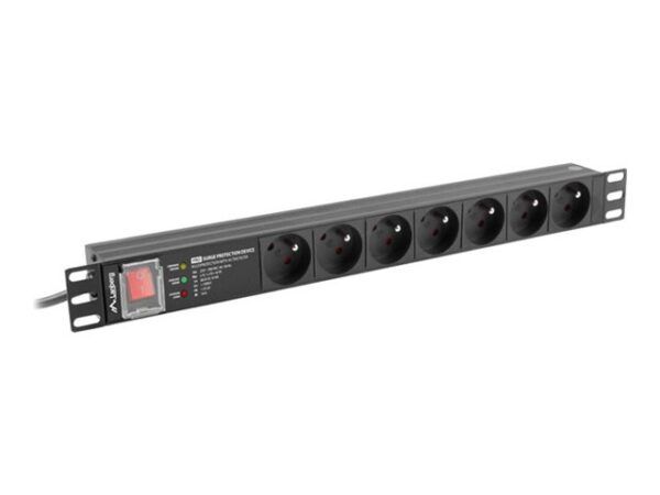 26f32d78-4168-453f-9735-9a2a9cc3c89b LANBERG PDU Rack pro 19i 1U 7x FR 2m
