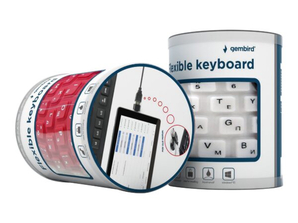 GEMBIRD KB-109F-B Flexible keyboard