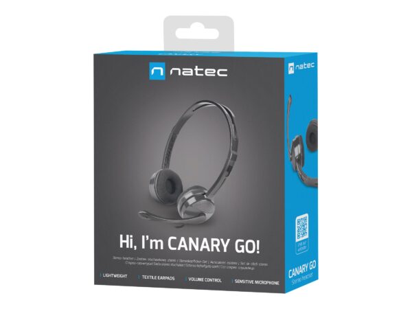 NATEC headset Canary Go with microphone