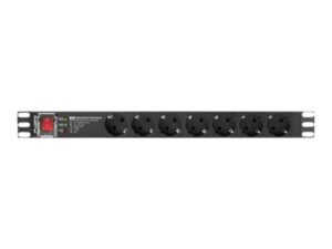 3a2a8db2-d28f-492b-bada-18c1bcafeb2f LANBERG PDU Pro 19inch 1U 16A 7x Shuko