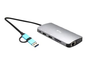 40e2929d-64e2-4678-bbf0-afb6d308ed36 I-TEC USB-C Metal Nano Dock 3xDisplay+PD