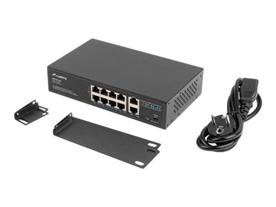 57432112-478a-4521-868a-bd60a41f9670 LANBERG switch PoE 19inch 10-port 100MB
