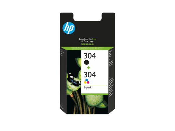 HP 304 2-Pack Black/Tri-color Ink Cartri