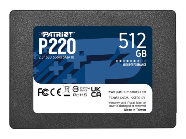 PATRIOT P220 SATA 3 512GB SSD