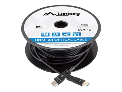 66f808c5-e8e8-4b52-a543-5ada1c3810f1 LANBERG HDMI v2.1 M/M cable 40m optical