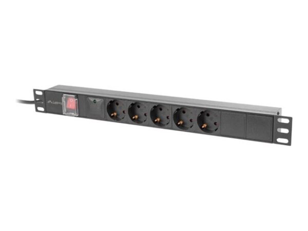6a9ba273-c2bc-40cf-a05d-33038554566b LANBERG PDU 1U 16a 5x Schuko 2m Black