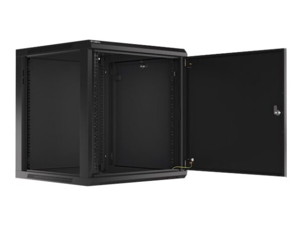 LANBERG Wall mount 19i 12U 600x600 black