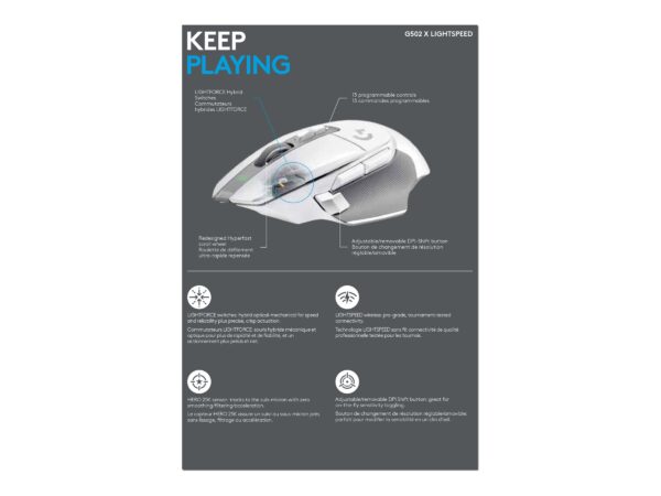 729b58a8-7ce9-4104-9f44-2add3ce450ad LOGI G G502 X LIGHTSPEED Mouse optical
