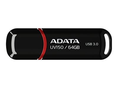 859dfce2-f6b4-48ac-becf-9f7f153e72ee A-DATA UV150 64GB USB3.0 Stick Black