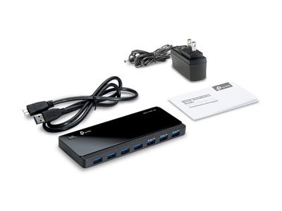 97a922b0-66cf-4380-a7b8-fb7f2e07acea TP-LINK 7-port USB 3.0 Hub Desktop 12V/2