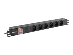 995c4f9e-470f-41b2-9466-3c14f350f862 LANBERG PDU 19inch 1U 16A 6x FR 2m