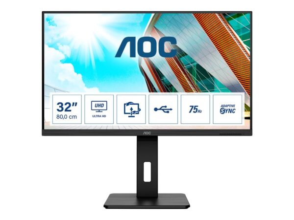9ee6f7d6-81cb-46d4-b5d9-9b855a80f775 AOC U32P2 31.5inch VA WLED UHD