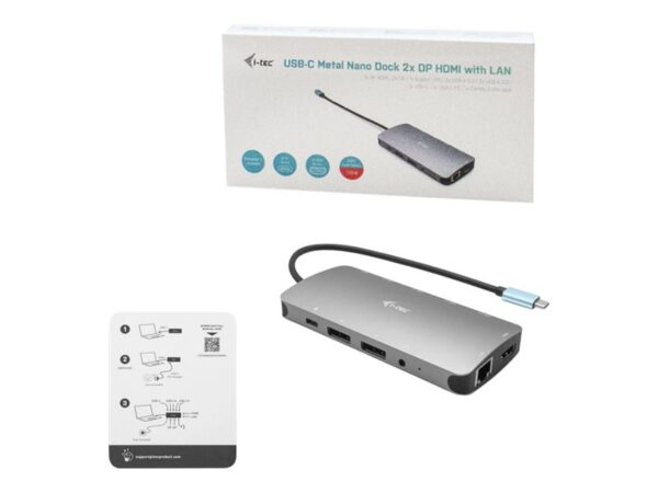 a141c218-fde6-4038-b202-fbeaf8c425a9 I-TEC USB-C Metal Nano Dock 3xDisplay+PD