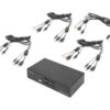 DIGITUS KVM Switch 2x1 HDMI 4-Port