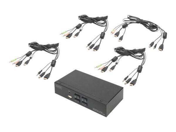 DIGITUS KVM Switch 2x1 HDMI 4-Port
