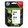 HP 304 2-Pack Black/Tri-color Ink Cartri