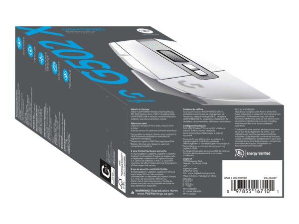 c165a460-180c-4d9c-80ee-238bcb5d7ca4 LOGI G G502 X LIGHTSPEED Mouse optical