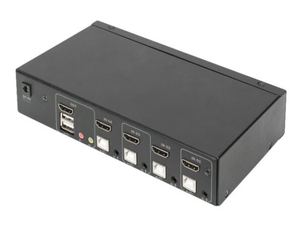 DIGITUS KVM Switch 2x1 HDMI 4-Port