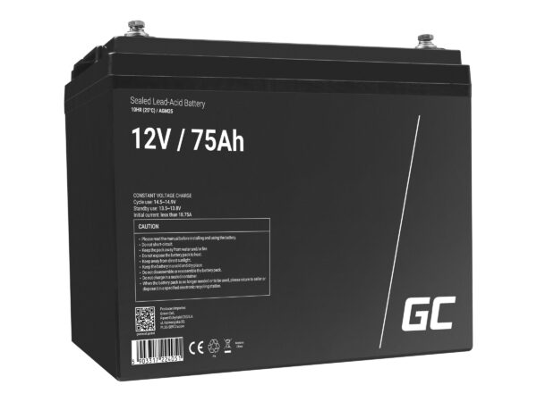 GREENCELL Battery AGM 12V 75 Ah