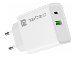 NATEC Charger Ribera USB-A+USB-C PD 20W
