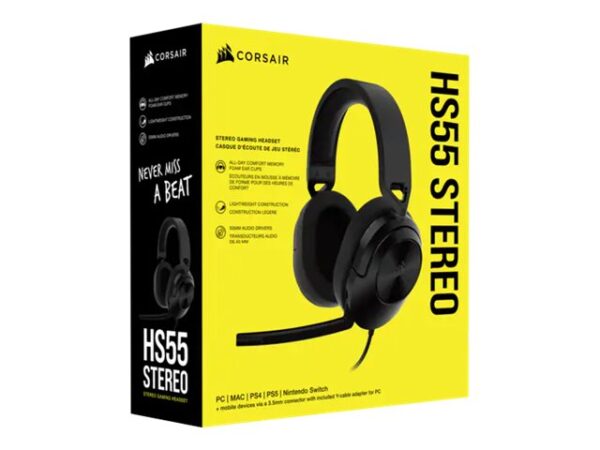 f7f7f22a-8d72-4e26-87cb-e79f4492112c CORSAIR HS55 Stereo Headset Carbon EU