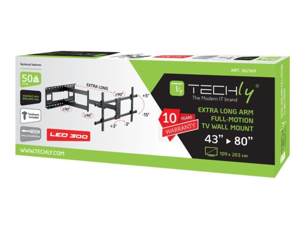 TECHLY Wall Bracket Extendable Arm