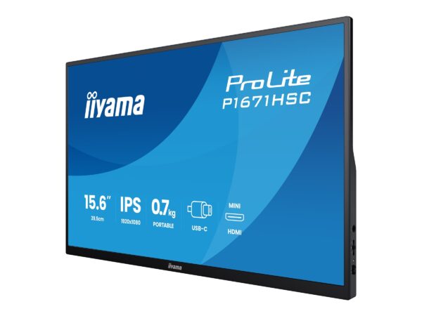 IIYAMA P1671HSC-B1 Portable 15.6inch IPS