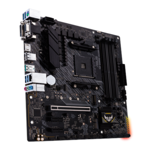 440x440 Asus | TUF GAMING A520M-PLUS | Processor family AMD | Processor socket AM4 | DDR4 | Memory slots 4 | Supported hard disk drive interfaces SATA, M.2 | Number of SATA connectors 4 | Chipset AMD A520 | Micro ATX