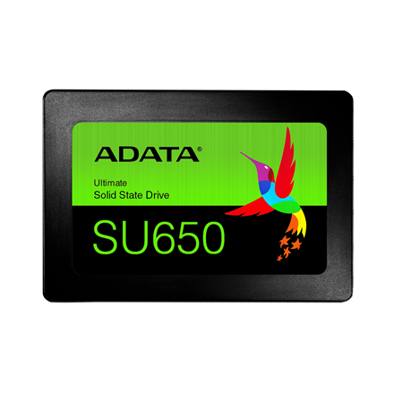 440x440 ADATA | Ultimate SU650 | 512 GB | SSD form factor 2.5" | Solid-state drive interface SATA 6Gb/s | Read speed 520 MB/s | Write speed 450 MB/s