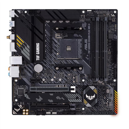 Asus | TUF GAMING B550M-PLUS WIFI II | Processor family AMD | Processor socket AM4 | DDR4 | Memory slots 4 | Chipset  B550 | microATX