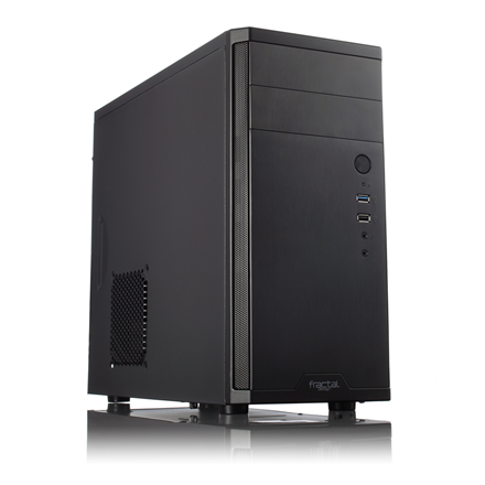440x440 Fractal Design | CORE 1100 | Black | Micro ATX | ATX PSUs, up to 185mm if a typical-length optical drive is mounted