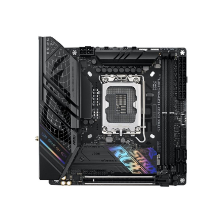 440x440 Asus | ROG STRIX B760-I GAMING WIFI | Processor family Intel | Processor socket LGA1700 | DDR5 SDRAM | Supported hard disk drive interfaces M.2, SATA | Number of SATA connectors 4