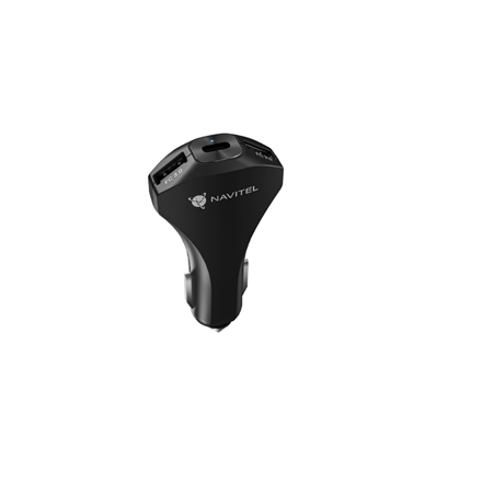 440x440 Navitel | Universal Car Splitter Charger | USP45 SLIM | USB-C power: Up to 27 W, 5V - 3.6A; 9V - 3A; 12V - 2.5A; USB-A power: Up to 18 W, 5V - 3A; 9V - 2A; 12V - 1.5A | 5 V | Car Charger