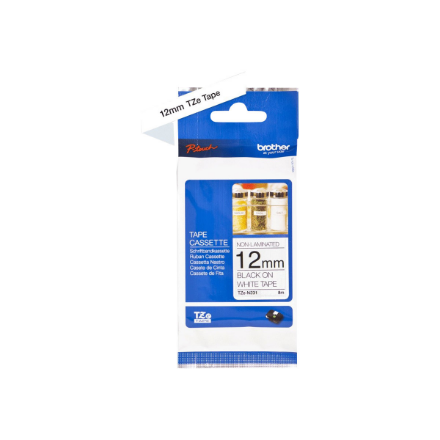 Brother TZe-N231 Labelling Tape Cassette – Black on White, 12mm wide, 8m long | Brother | Brother | 8 m | 1.2 x 800 cm