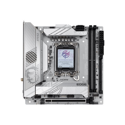 440x440 MSI MPG Z890I EDGE TI WIFI | Processor family Intel | Processor socket LGA1851 | Supported hard disk drive interfaces SATA, M.2 | Number of SATA connectors 2