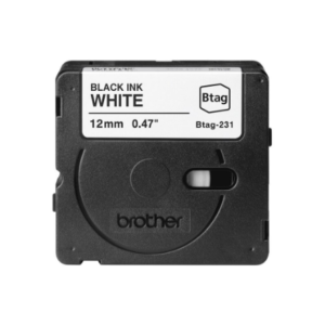 440x440 Brother BTAG-231 | Black on White | Btag