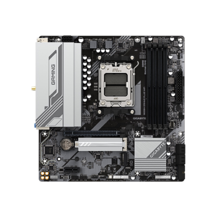 440x440 Gigabyte B650M GAMING PLUS WF | Processor family AMD | Processor socket AM5 | DDR5 | Supported hard disk drive interfaces M.2, SATA | Number of SATA connectors 4