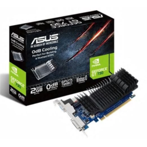440x440 Asus | GF GT730-SL-2GD5-BRK | NVIDIA | 2 GB | GeForce GT 730 | GDDR5 | Cooling type Passive | DVI-D ports quantity 1 | HDMI ports quantity 1 | PCI Express 2.0 | Memory clock speed 5010 MHz | Processor frequency 902 MHz