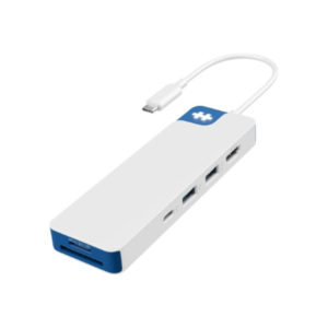 440x440 Hyper HyperDrive Flex 8 Port USB-C Hub, White/Blue | HD4102BUGL | HDMI ports quantity 1