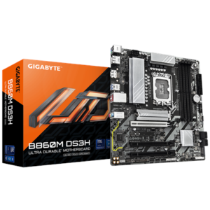 440x440 Gigabyte B860M DS3H | Processor family Intel | Processor socket LGA1851 | DDR5 | Supported hard disk drive interfaces M.2, SATA | Number of SATA connectors 4