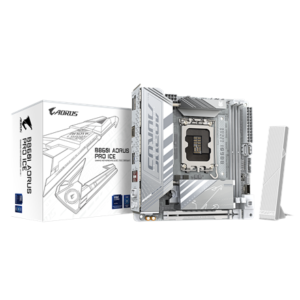440x440 Gigabyte B860I AORUS PRO ICE | Processor family Intel | Processor socket LGA1851 | DDR5 | Supported hard disk drive interfaces SATA, M.2 | Number of SATA connectors 2