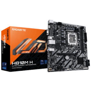 440x440 Gigabyte H810M H | Processor family Intel | Processor socket LGA1851 | DDR5 | Supported hard disk drive interfaces SATA, M.2 | Number of SATA connectors 4
