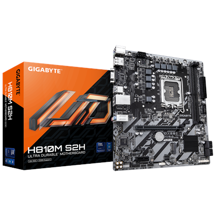 440x440 Gigabyte H810M S2H | Processor family Intel | Processor socket LGA1851 | DDR5 | Supported hard disk drive interfaces M.2, SATA | Number of SATA connectors 4