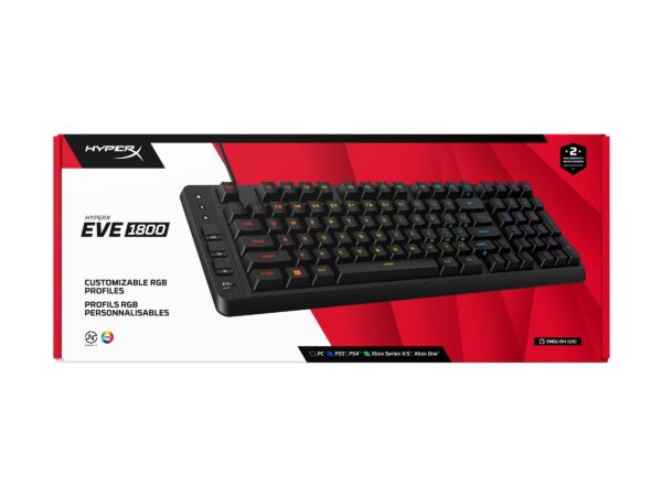 eafb30a1-78dc-4288-8c5b-b754fff021f2 HP HyperX Eve 1800 - Gaming Keyboard
