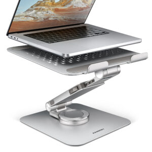 AXAGON Desk Mount | STND-LR stand with 360° rotation for laptops and tablets | Adjustable Height, Angle | 10-17.3 ” | Aluminum