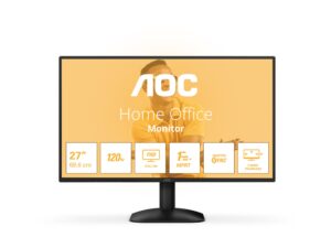 AOC | 27B31H | 27 ” | IPS | FHD | 16:9 | 120 Hz | 1 ms | 1920 x 1080 pixels | 300 cd/m² | HDMI ports quantity 1 | Black